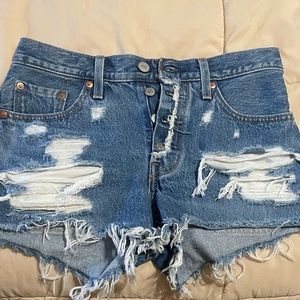Limited addition Levi 501 shorts.